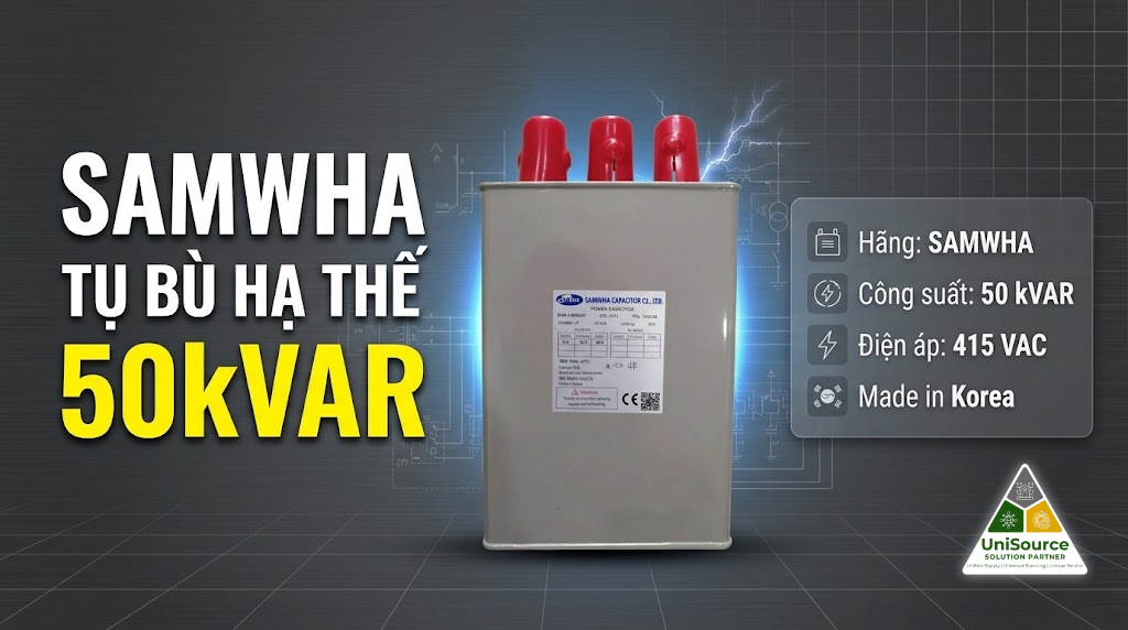 Tụ Bù Dầu Samwha SMB-4150500KT 50kVAr 3 Pha 415V – Chính Hãng, Giá Tốt Nhất