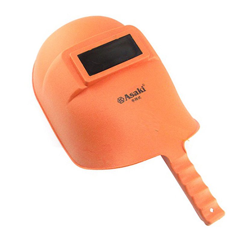 Mặt nạ hàn cầm tay chống UV nhựa PP cam Asaki AK-2032