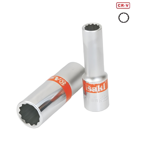 Đầu tuýp dài 1/2" 12 cạnh cao cấp