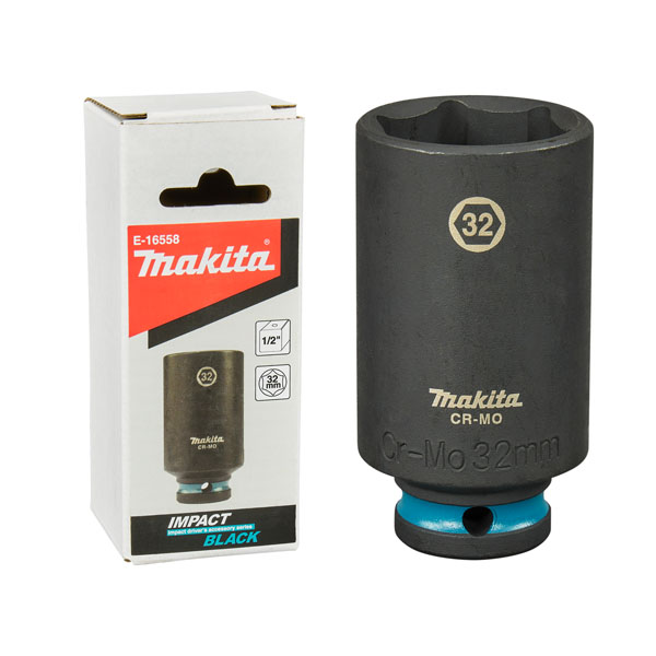 Tuýp dài siết bu lông 1/2" IMPACT BLACK Makita E-16558 (32mm x 82mm)