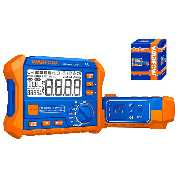Thiết bị kiểm tra dòng rò RCD/LOOP (0.1~100Ω) Wadfow WDM9506