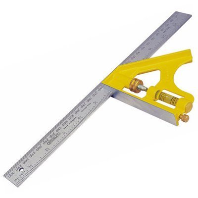 12" Thước vuông kết hợp cán cầm nhựa Stanley 46-028