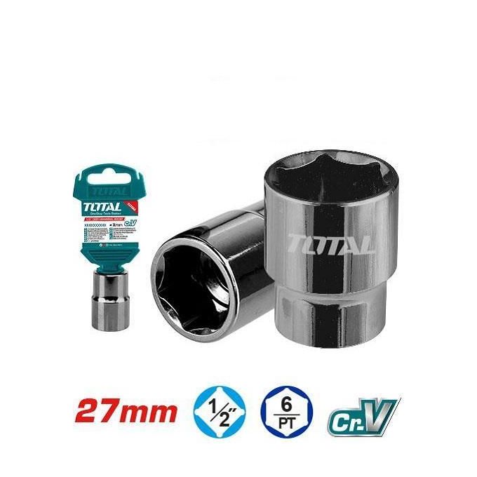 27mm Đầu tuýp 6 góc 1/2" Total THTST12271
