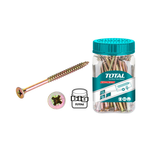 Bộ 150 vít bắt gỗ đầu bằng Total WJBS4004011 (ST 4.0x40mm)