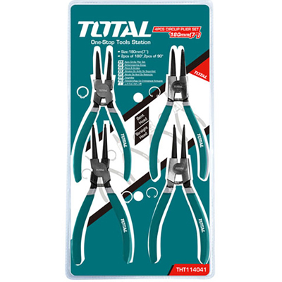 Bộ 4 kềm mở  phe 125mm Total THTJ214041