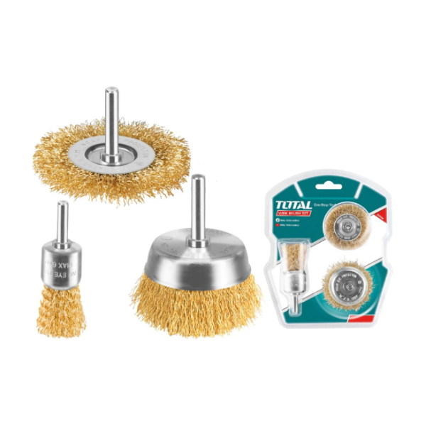 Bộ bánh cước và chổi cước 3 chi tiết Total TAC310031