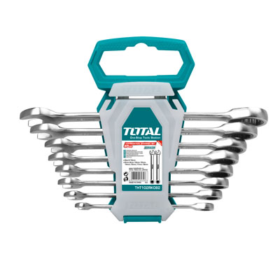 Bộ cờ lê vòng miệng 8 chi tiết Total THT102RK086 8-19mm