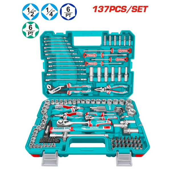 Bộ dụng cụ đa năng 137 chi tiết Total THKTHP21376