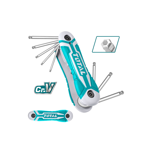 Bộ lục giác xếp đầu bi 8 chi tiết Total THT1061836