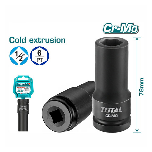 Đầu tuýp 13mm 1/2" Total THDIS12131L