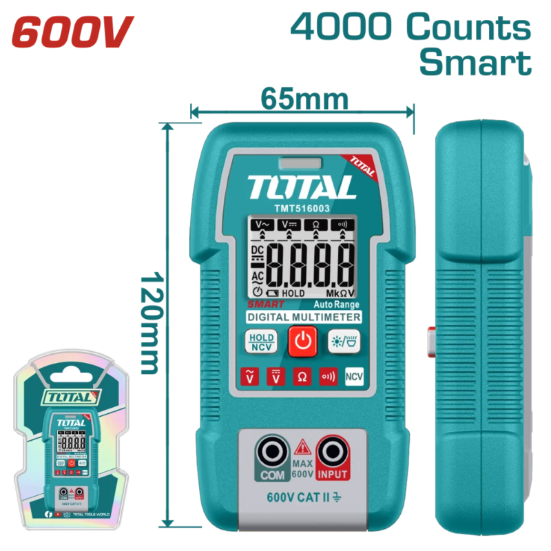 Đồng hồ vạn năng kỹ thuật số 600V Total TMT516003