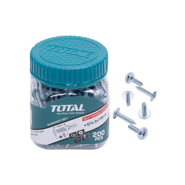 Hộp 200 vít tự khoá ST4.2x19mm Total WJPS4201921