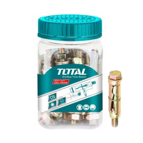 Hộp 25 cái bu lông nở sắt M6x55mm Total WJHA0605511