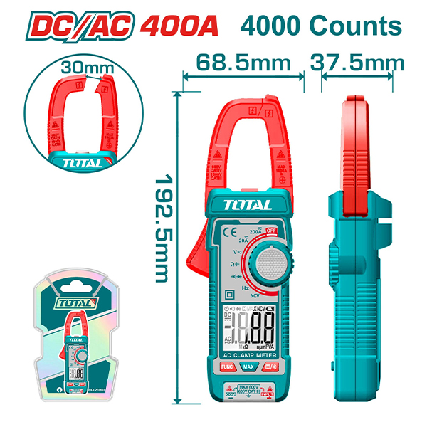 Kềm đo AC kỹ thuật số Total TMT762002