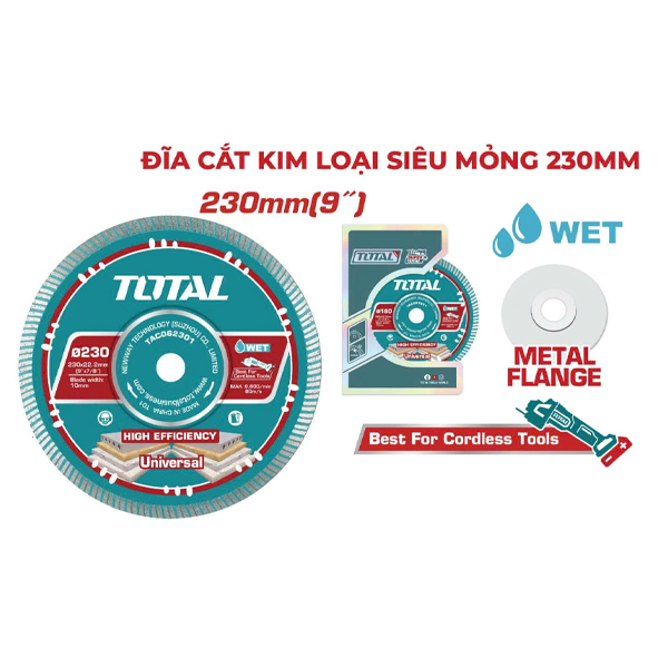 Lưỡi cắt đá 230(9'')X22.2mm Total TAC062301
