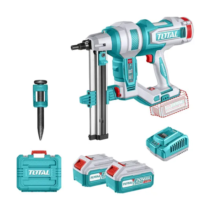 Máy bắn đinh bê tông dùng pin 20V Total TCNLI9008 (2 Pin 4.0Ah, 1 Sạc)