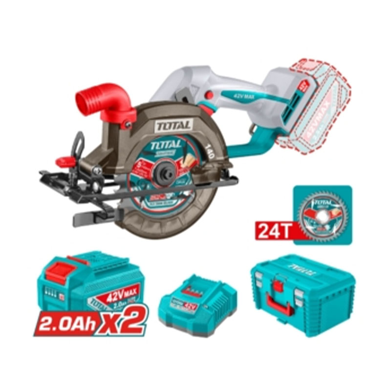 Máy cưa đĩa dùng pin 42V Total TSLI4214012 (2 Pin 2.0Ah, 1 Sạc)