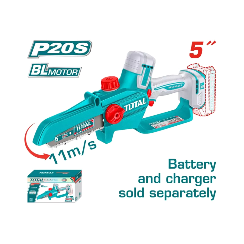 Máy cưa xích 5" dùng pin 20V Total TGSLI2056 (Chưa Pin & Sạc)