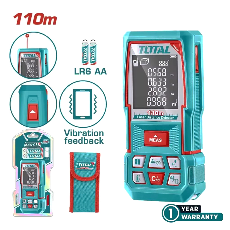 Máy đo khoảng cách laser 110m Total TMT510369