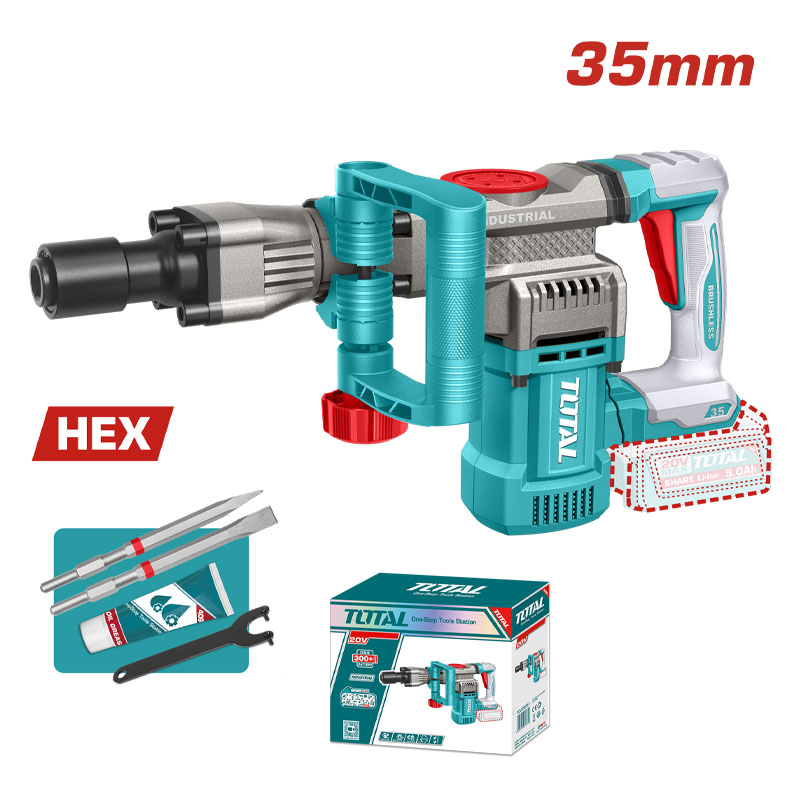 Máy đục bê tông dùng pin 20V Total TDBLI20358 (Chưa Pin và Sạc)