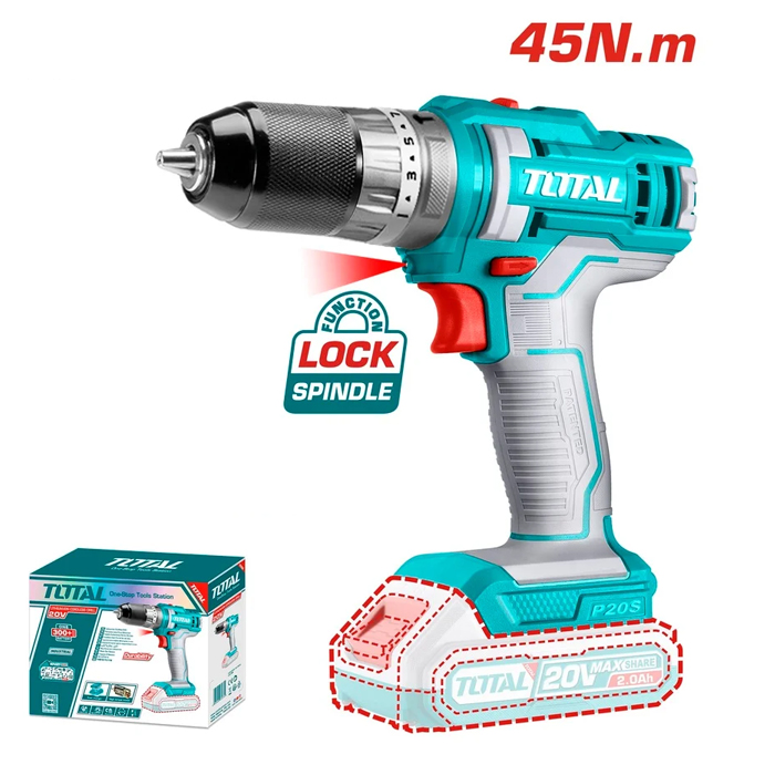 Máy khoan búa dùng pin Total TIDLI201455  20V (không kèm pin sạc)