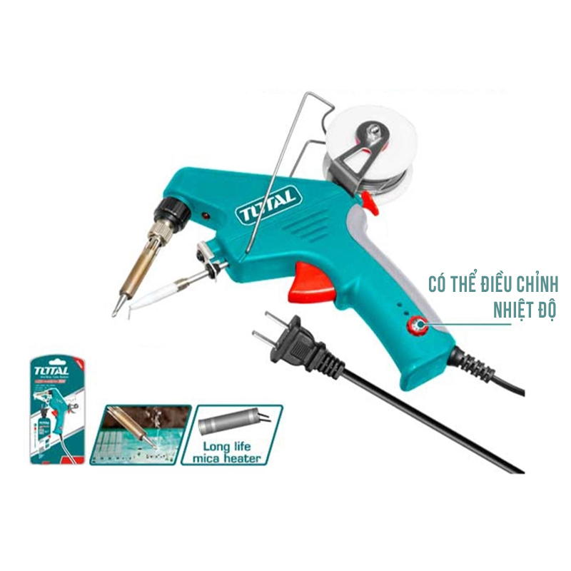 Mỏ hàn tự động cấp thiếc 120W Total TET360732