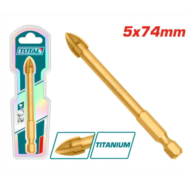 Mũi khoan gạch và kính Total TACG210512  5x74mm