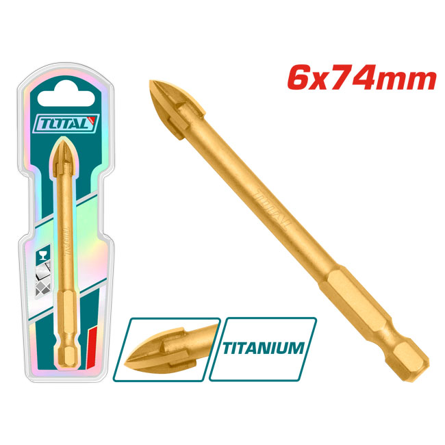 Mũi khoan gạch và kính Total TACG210612  6x74mm