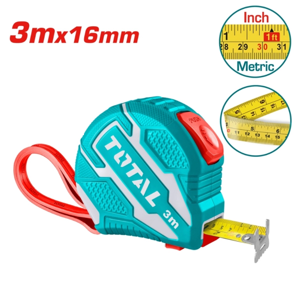 Thước cuộn thép TOTAL TMT126031 3m